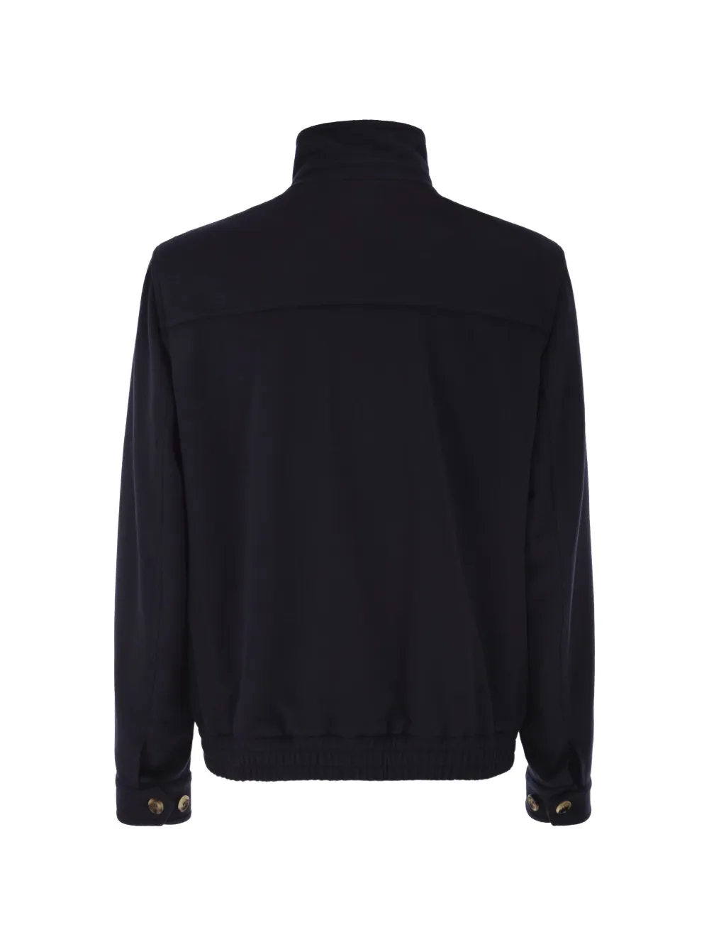 Brunello Cucinelli Wollen jack met opstaande kraag Blauw