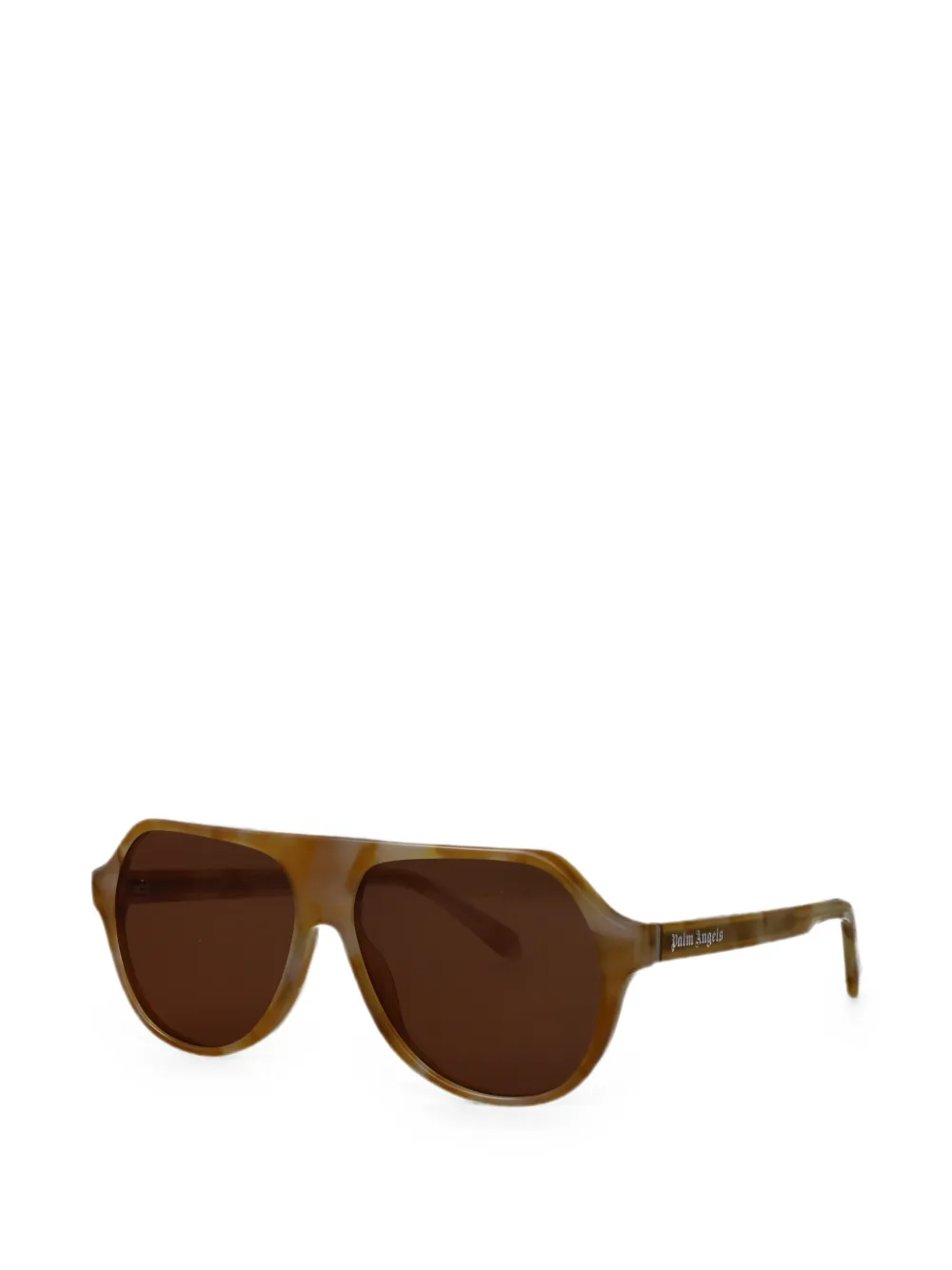 Palm Angels Eyewear Kelso zonnebril met piloten montuur Beige