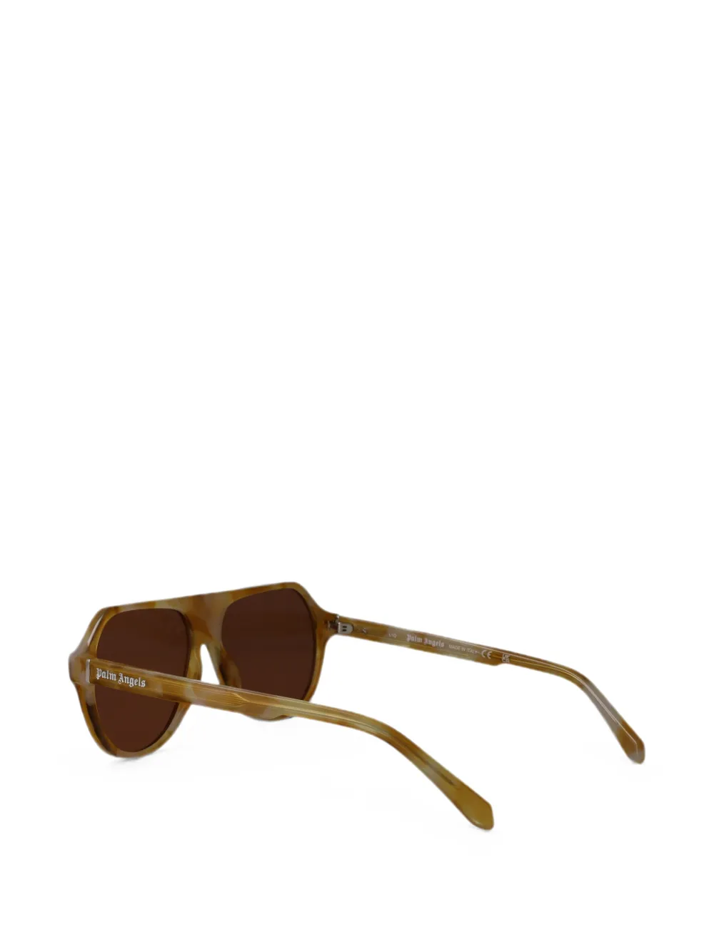 Palm Angels Eyewear Kelso zonnebril met piloten montuur Beige