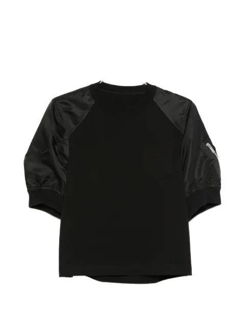 sacai crew-neck zip-pocket sweatshirt