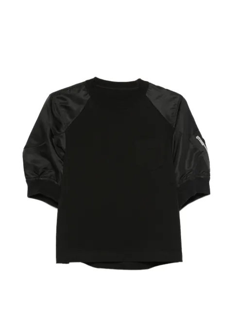 sacai crew-neck zip-pocket sweatshirt