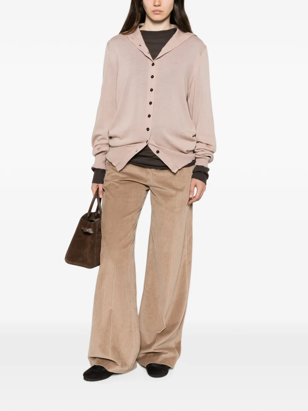 Brunello Cucinelli Ribfluwelen broek Beige