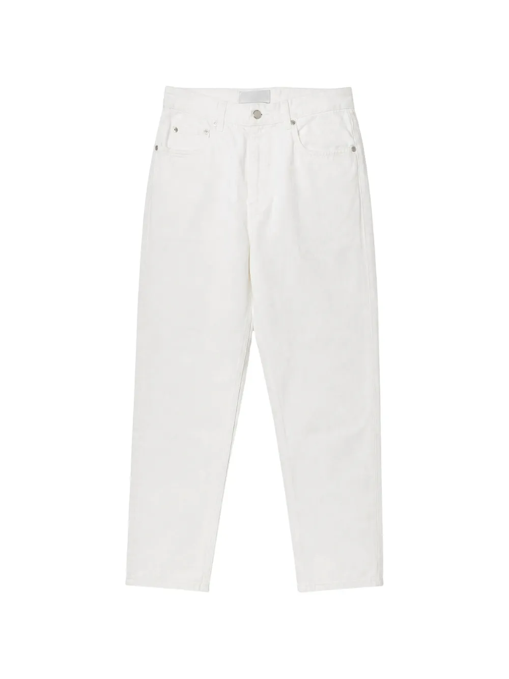 ICON DENIM star-embroidered straight-leg jeans - Bianco
