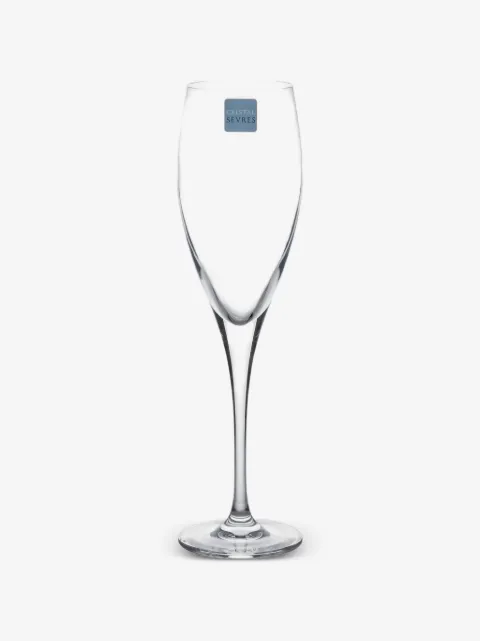 CRISTAL DE SEVRES Pensee flute glasses set (set of six)
