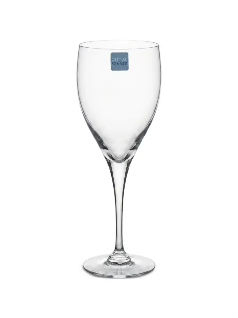 CRISTAL DE SEVRES set de seis vasos de agua Pensee