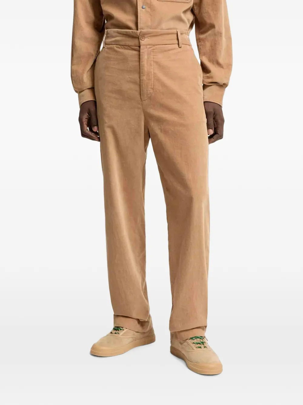 Moncler Broek met elastische tailleband Beige