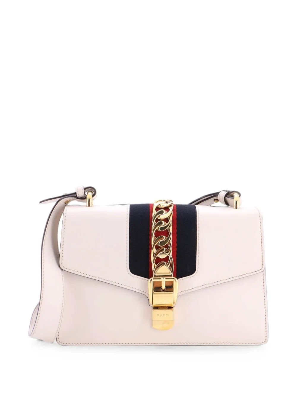 Gucci Pre-Owned Borsa a spalla Sylvie piccola in pelle - Bianco