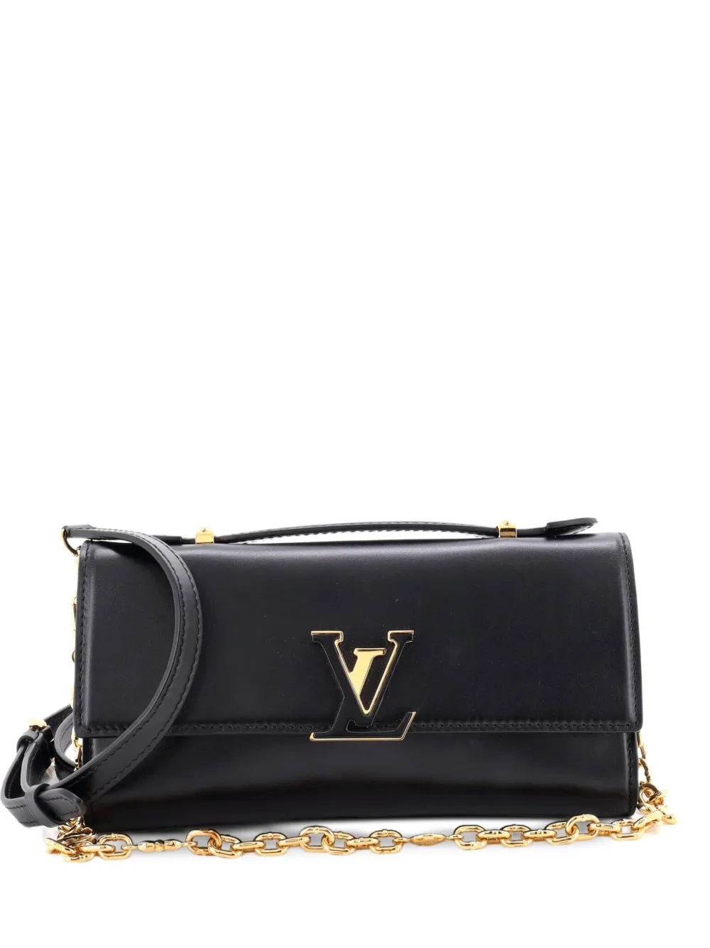 Louis Vuitton Pre-Owned Wallet on Chain Capucines Leather clutch bag - Black