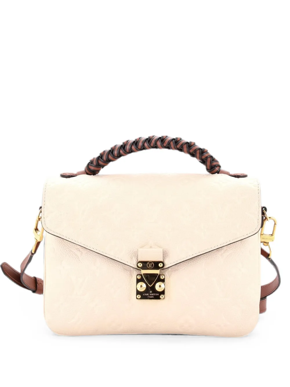 Louis Vuitton Pre-Owned Borsa a mano Metis in pelle Empreinte con monogramma, tracolla e manico intrecciato - Toni neutri