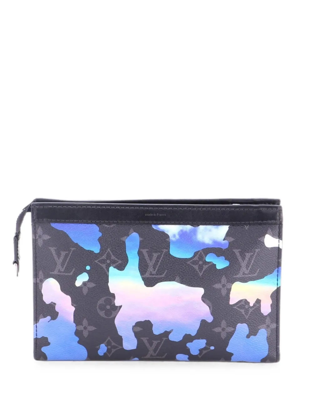 Louis Vuitton Pre-Owned Gaston Wearable Wallet Sunrise Monogram Eclipse Canvas-Umhängetasche - Schwarz