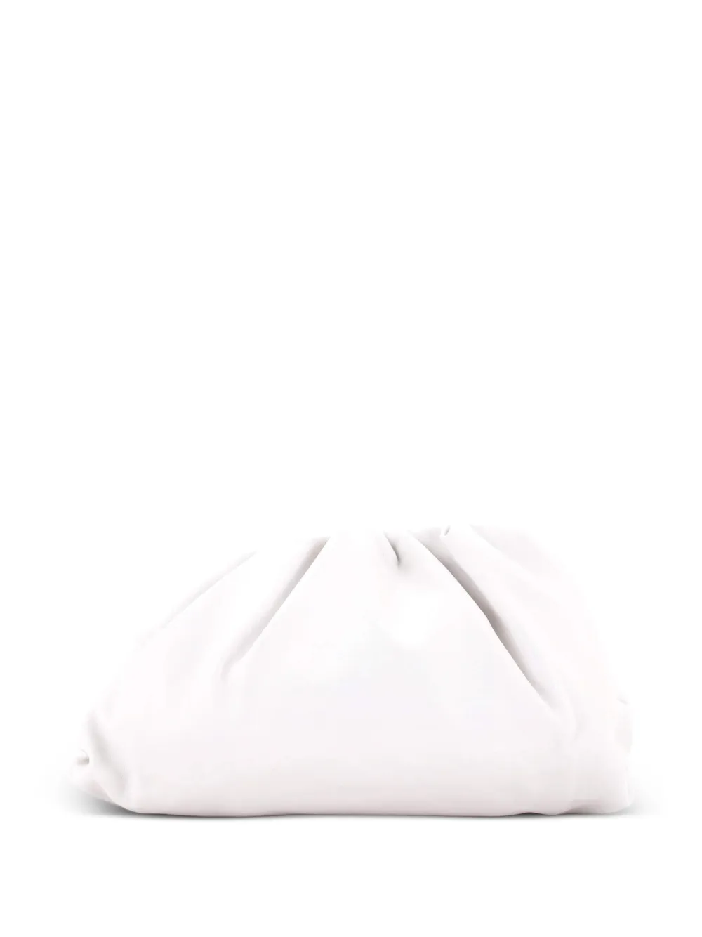 Bottega Veneta Pre-Owned The Pouch Leather clutch bag - White