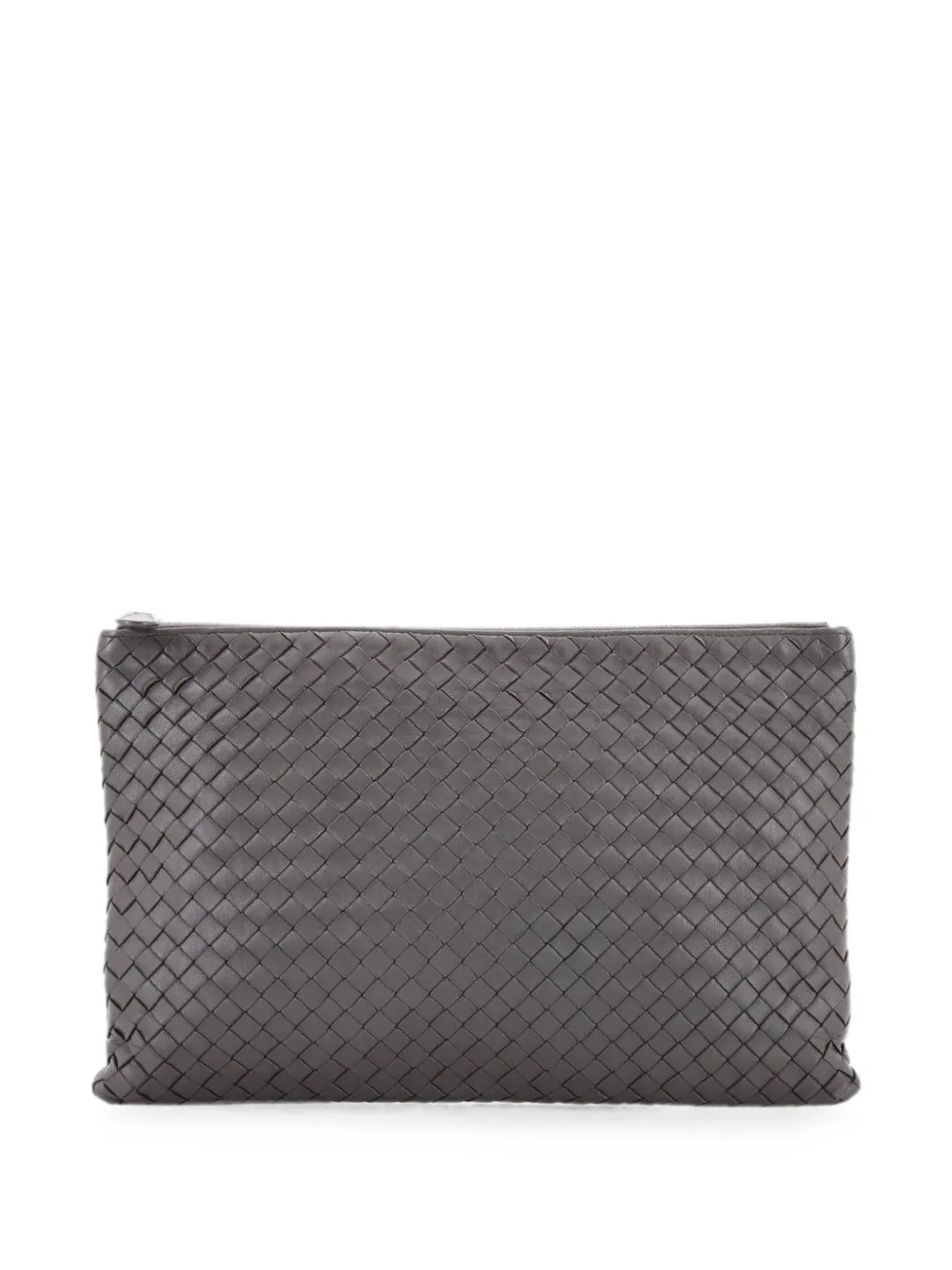 Bottega Veneta Pre-Owned Clutch Intrecciato grande - Grigio