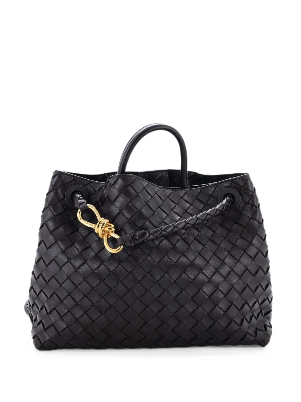 Bottega Veneta Pre-Owned Borsa a tracolla Andiamo media in nappa con design Intrecciato - Marrone