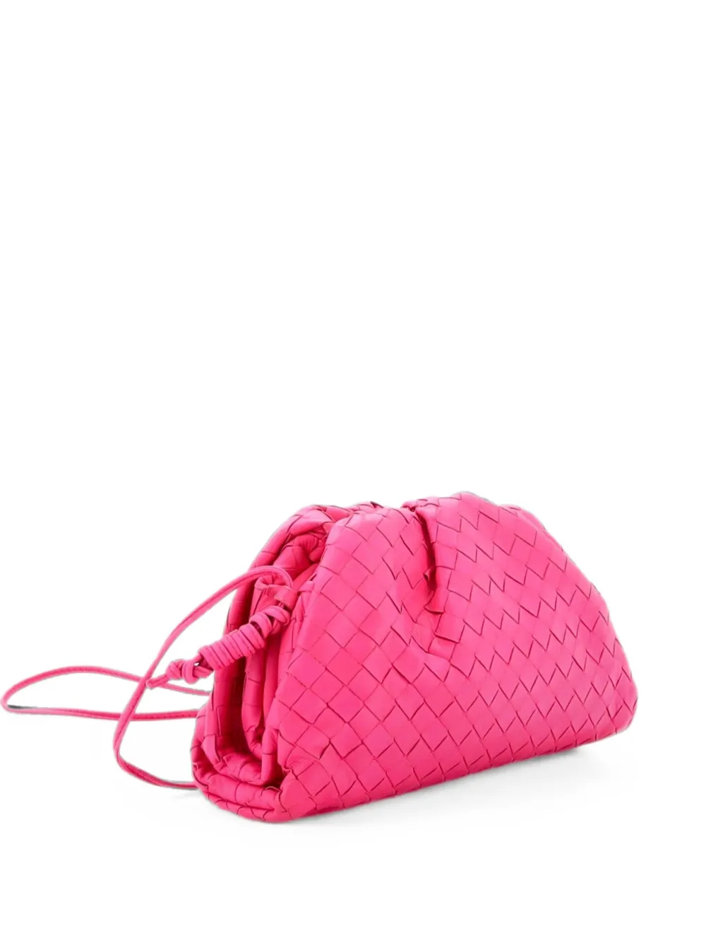 Bottega Veneta Pre-Owned Borsa a tracolla The Pouch mini in nappa con design Intrecciato - Rosa