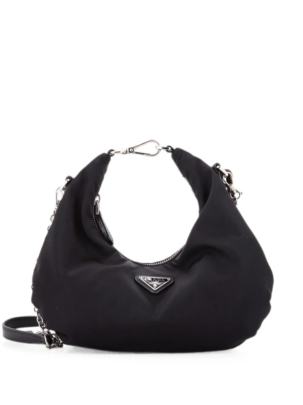 Prada Pre-Owned Borsa a spalla Re-Edition 2006 piccola in tessuto con tracolla - Nero