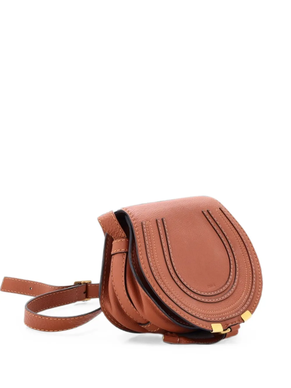 Chloé Pre-Owned Borsa a tracolla Marcie piccola in pelle - Marrone