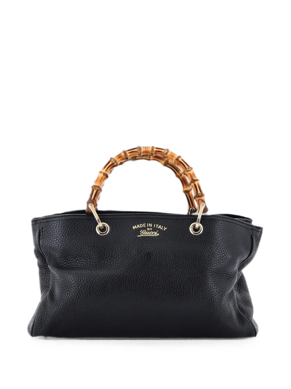 Gucci Pre-Owned Borsa tote Bamboo media in pelle - Nero