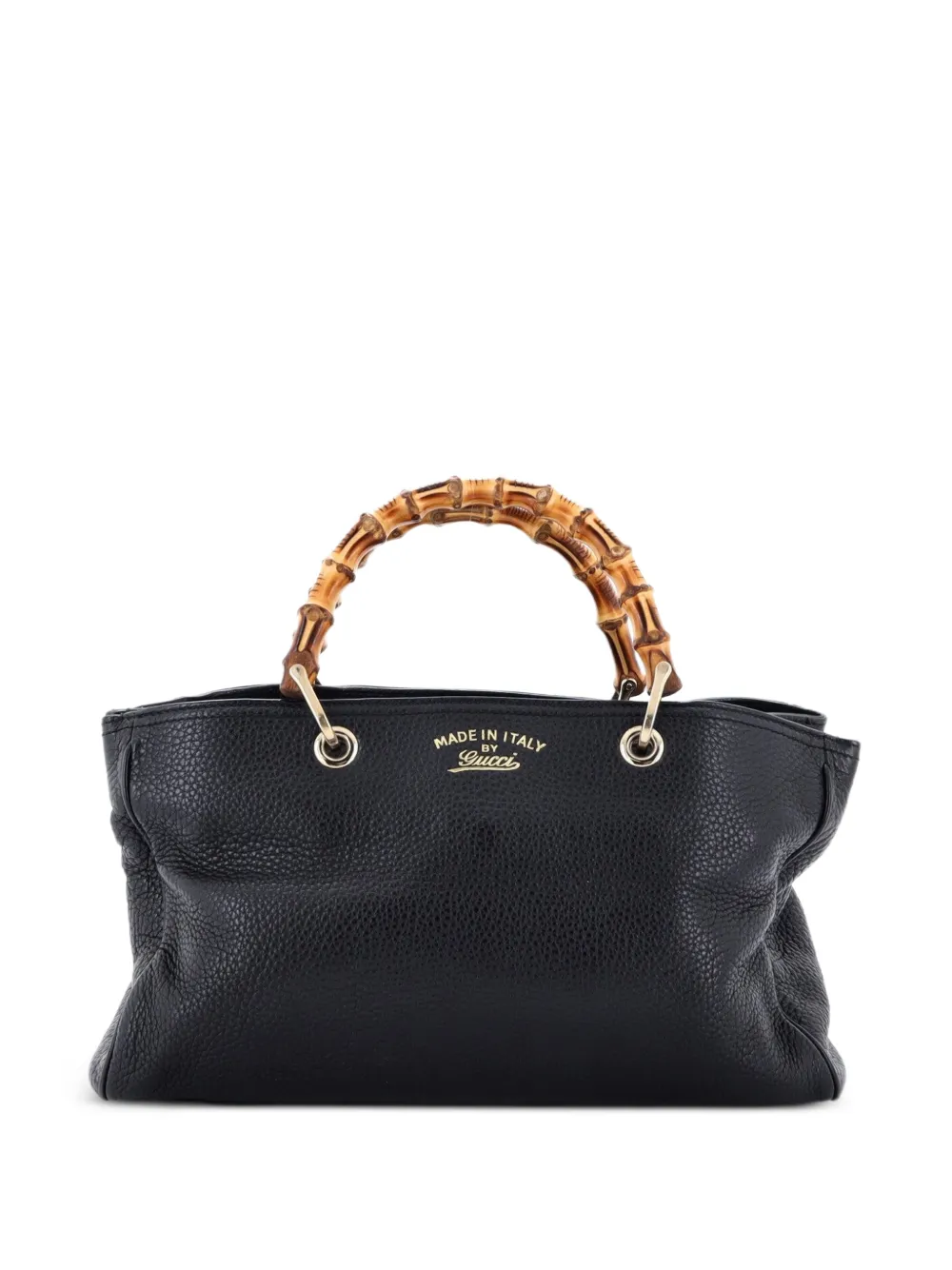 Gucci Pre-Owned Borsa tote Bamboo media in pelle - Nero