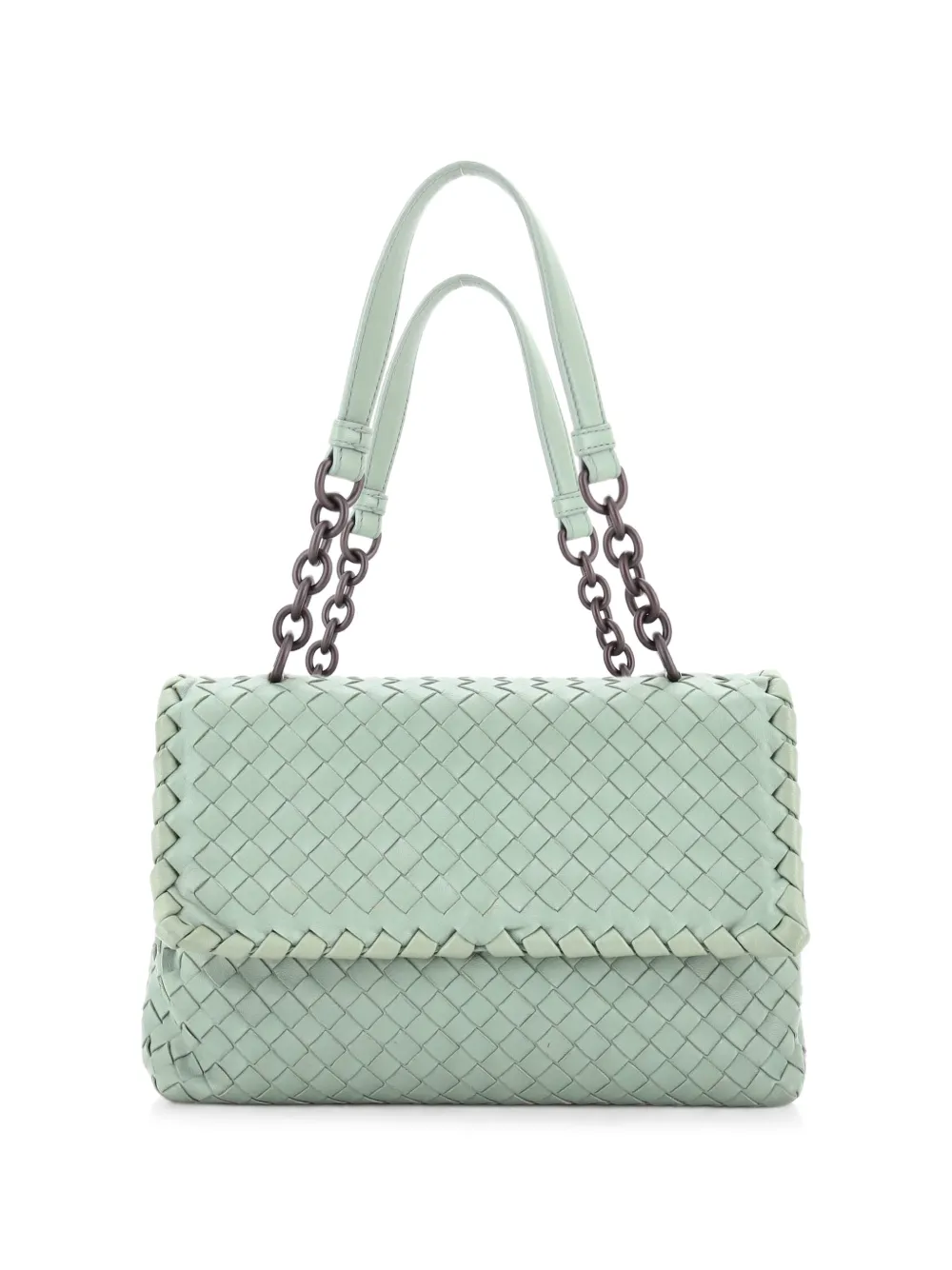 Bottega Veneta Pre-Owned Olimpia Intrecciato Nappa Small shoulder bag - Green