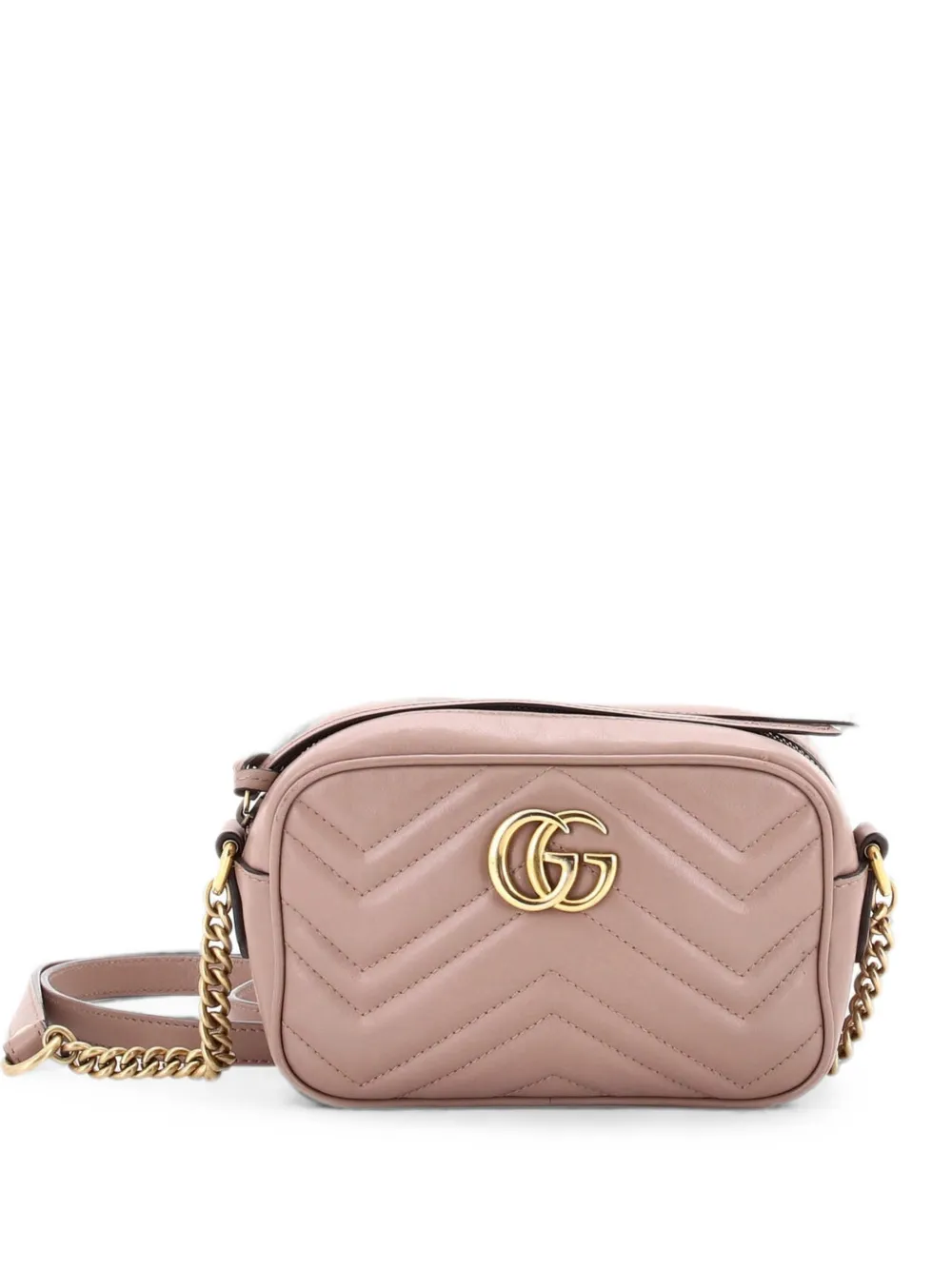 Gucci Pre-Owned Borsa a tracolla GG Marmont mini in pelle matelassé - Toni neutri