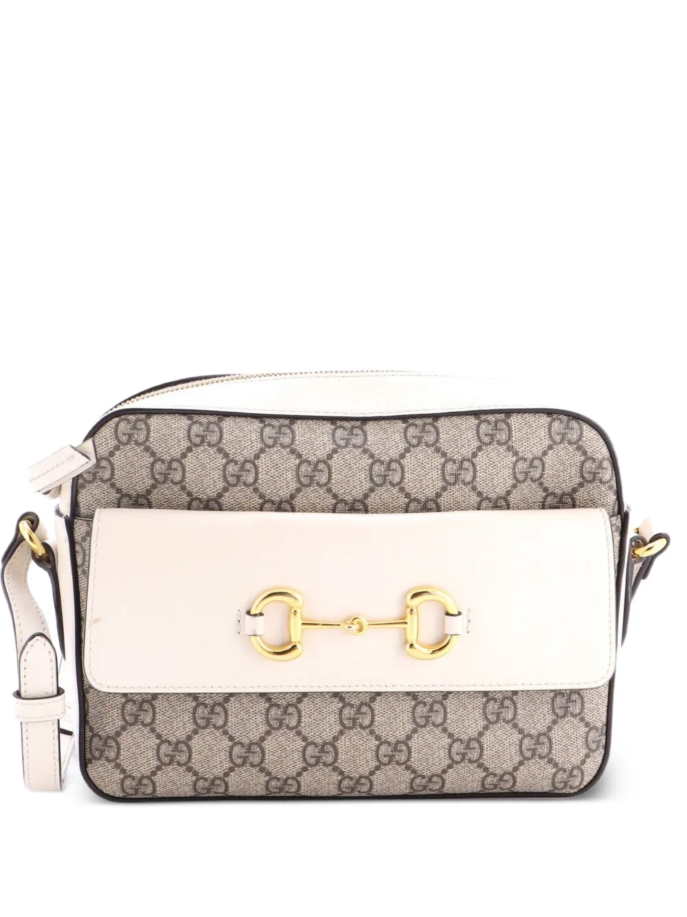 Gucci Pre-Owned Kleine Horsebit 1955 Umhängetasche mit Klappe - Nude
