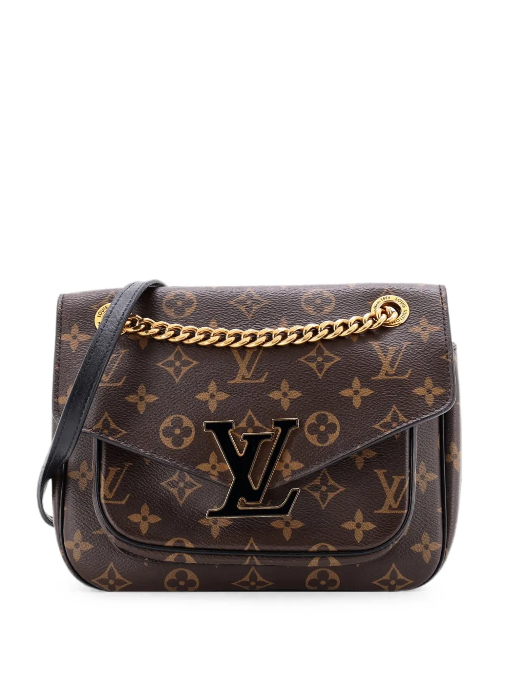 Louis Vuitton Pre-Owned Borsa a mano Passy in tela con monogramma e tracolla - Marrone