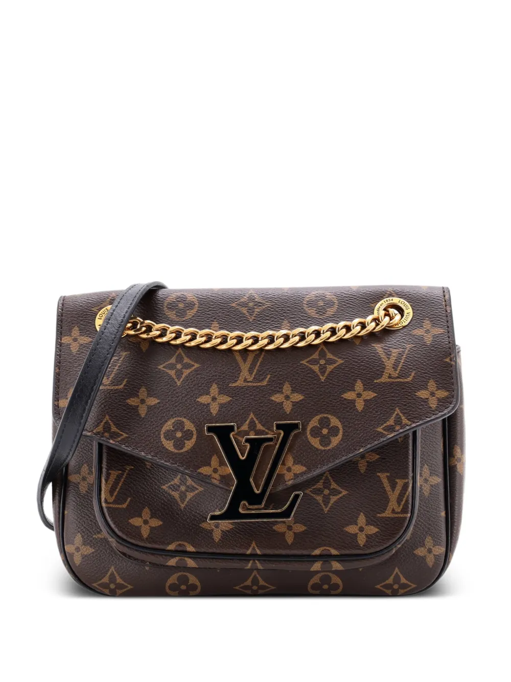 Louis Vuitton Pre-Owned Borsa a mano Passy in tela con monogramma e tracolla - Marrone