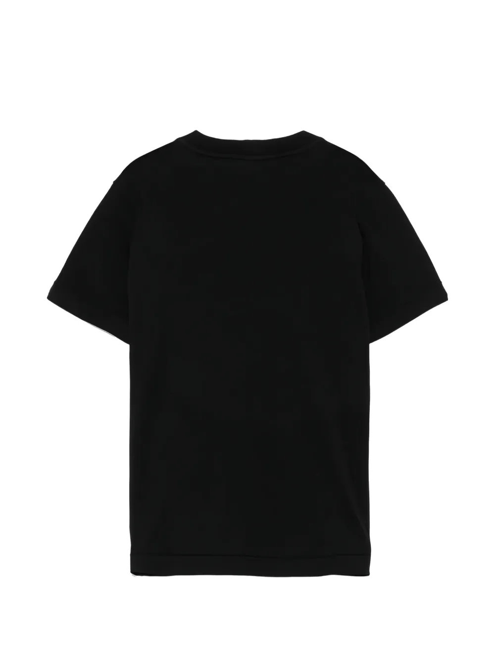 Stone Island Junior T-shirt met logopatch Zwart