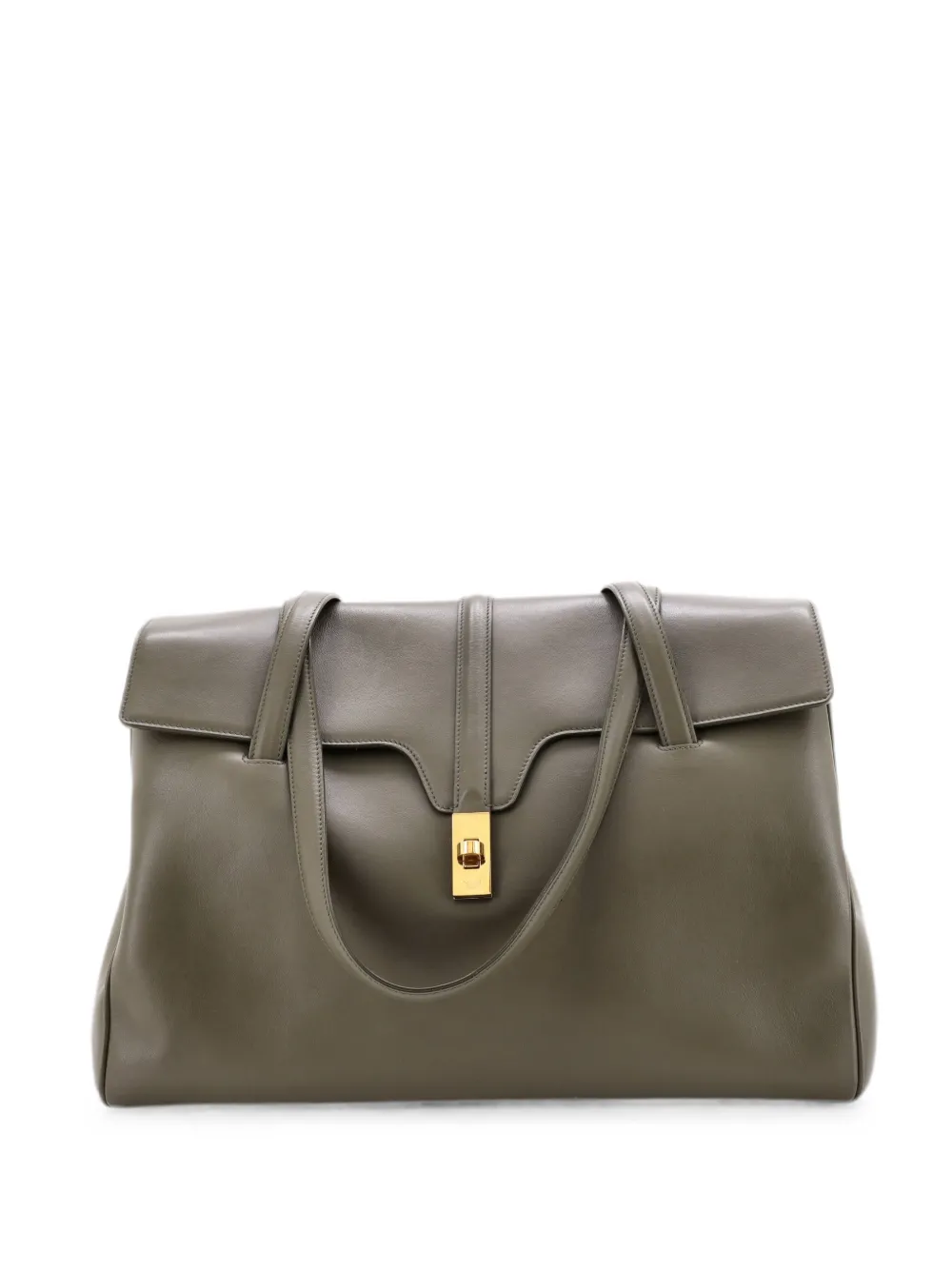 Celine Pre-Owned Borsa a spalla Soft 16 grande in pelle di vitello liscia - Verde