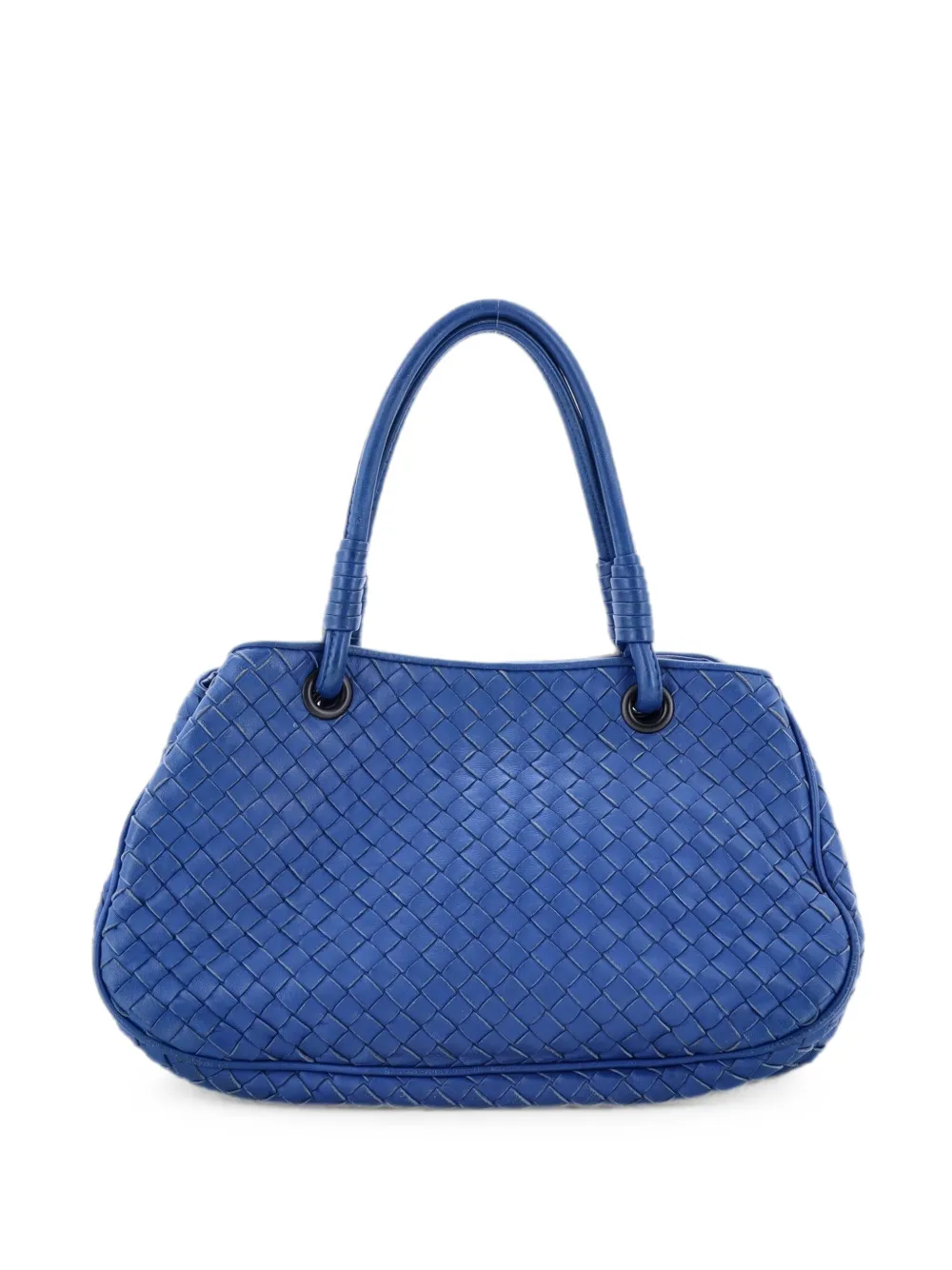 Bottega Veneta Pre-Owned Kleine Open Shopping Intrecciato Nappa Tote Bag - Blau