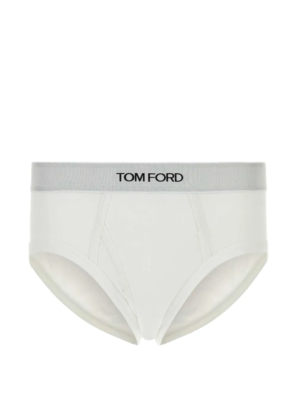TOM FORD logo-waistband briefs - White