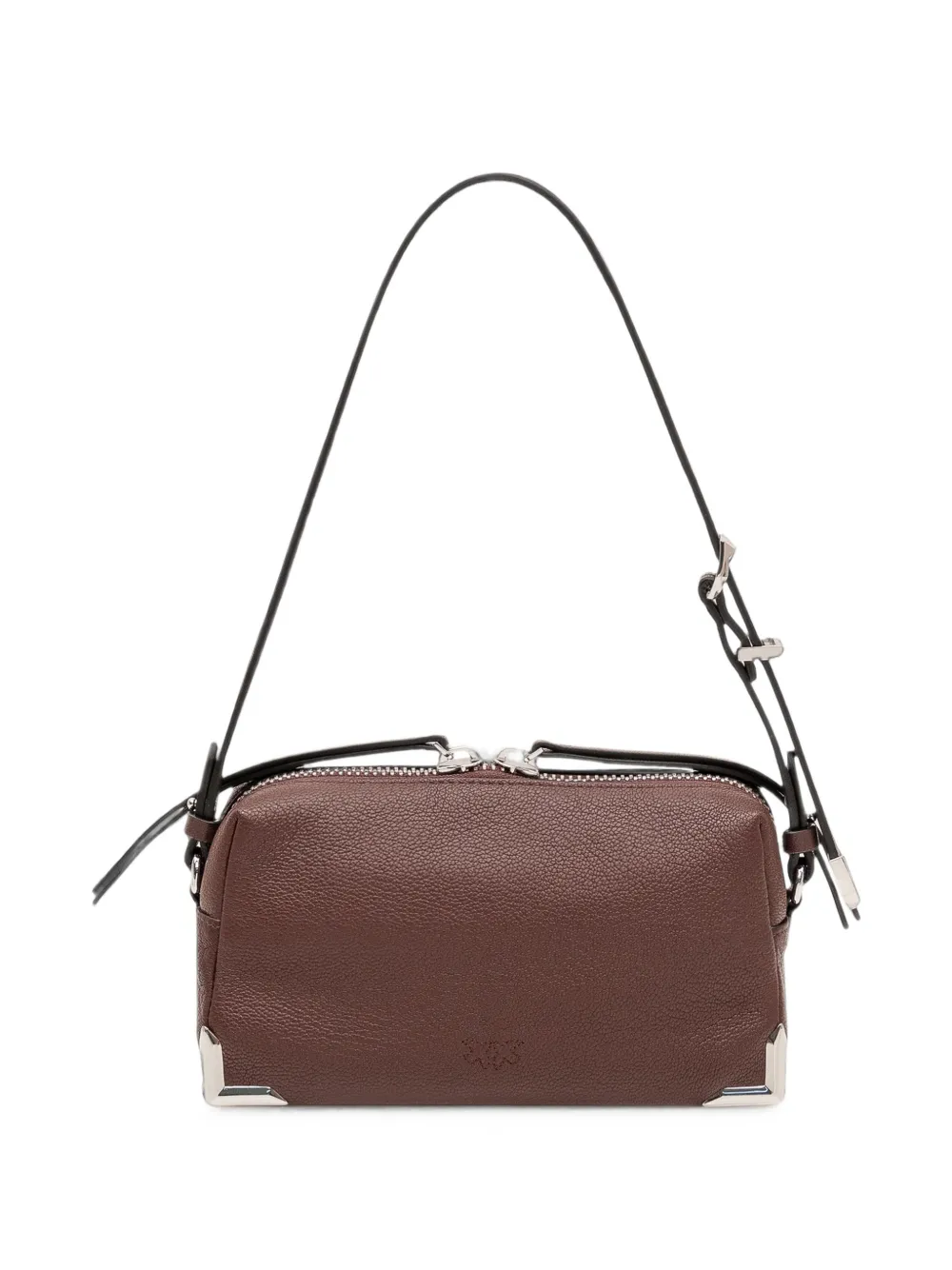 PINKO Kleine Triptych crossbodytas met metalen hoek Bruin