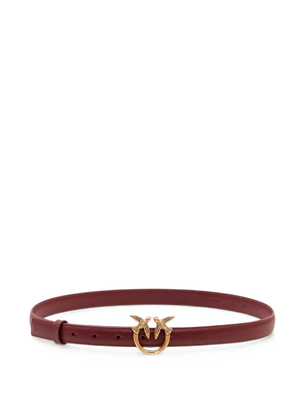 PINKO Love Birds leather belt - Rosso