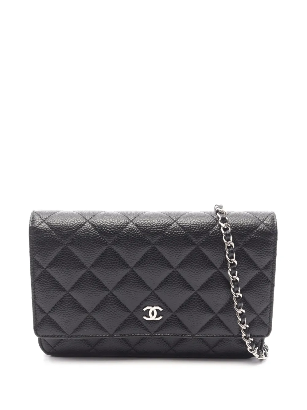 CHANEL Pre-Owned Borsa a tracolla CC in pelle Caviar trapuntata 2019 - Nero