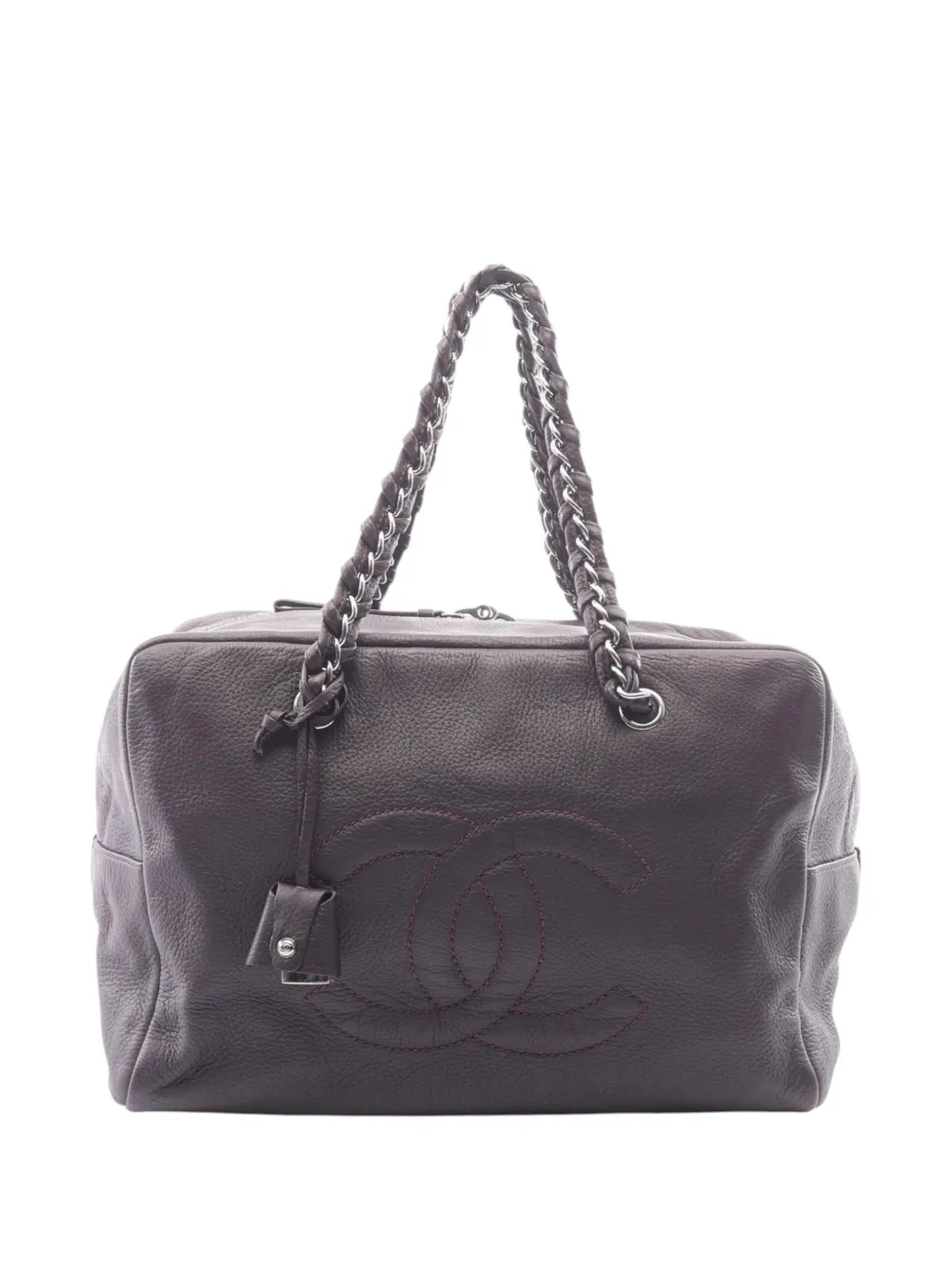 CHANEL Pre-Owned Borsa a mano CC Luxe Ligne 2005-2006 - Marrone