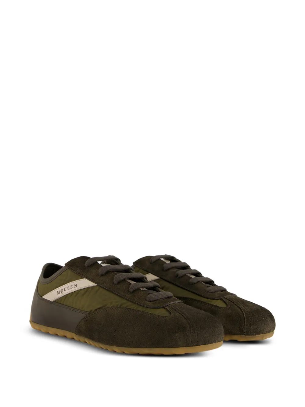 Alexander McQueen Denali leren sneakers Groen