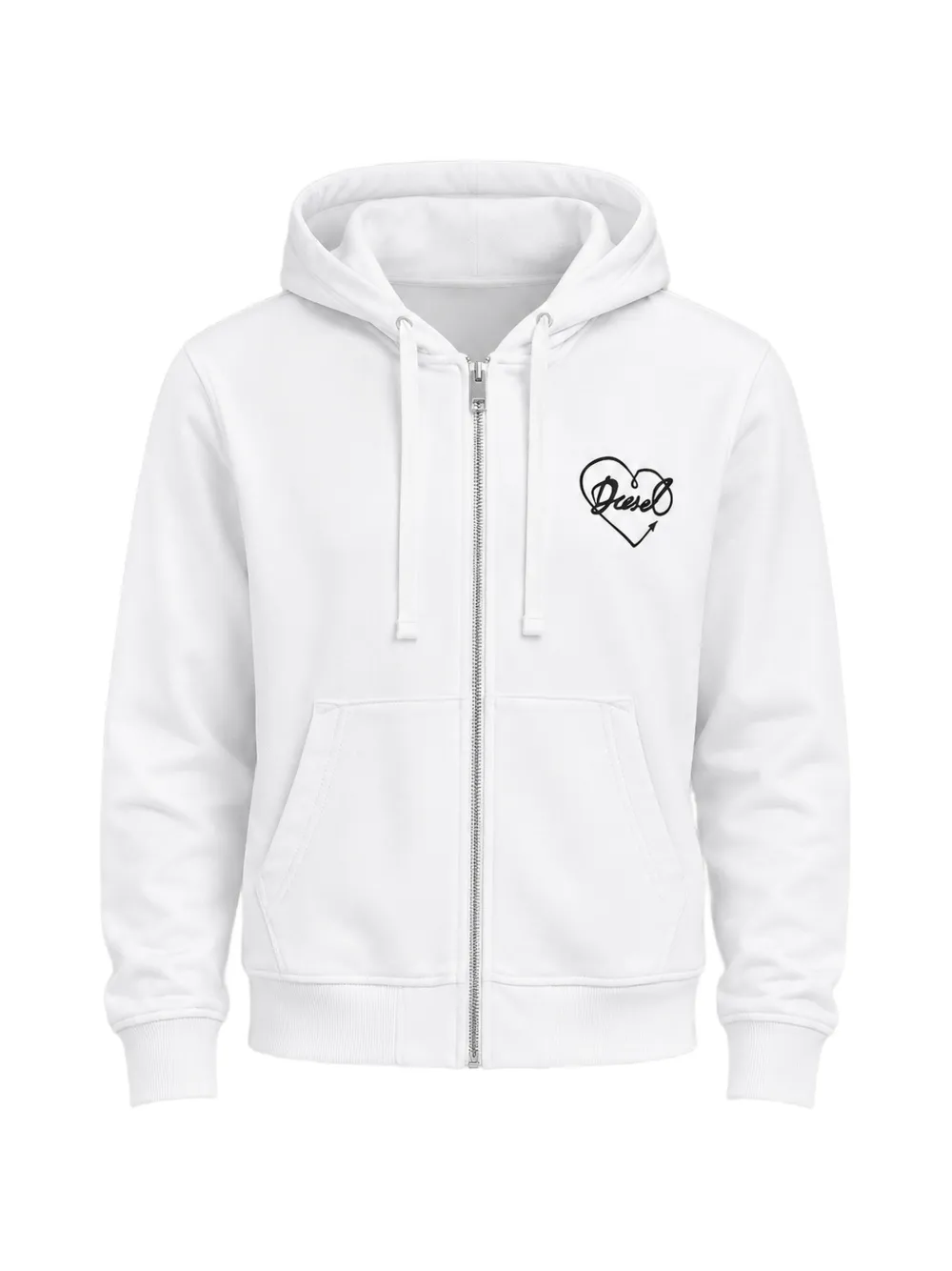 Diesel Reggy zip-up hoodie - Weiß