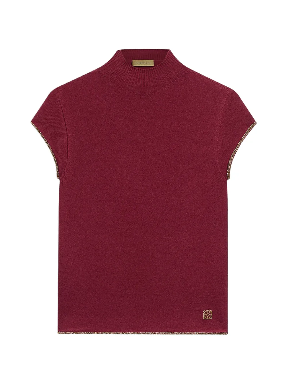 MOMONÌ Kame garment-dyed sleeveless top - Rosso
