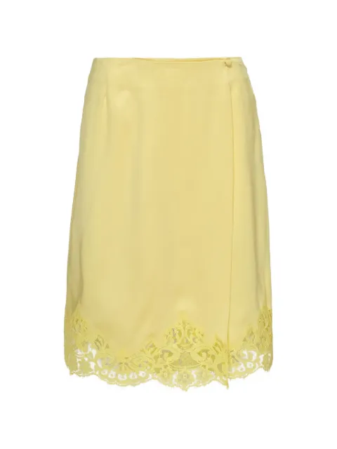 Stella McCartney falda midi Iconic drapeada con encaje