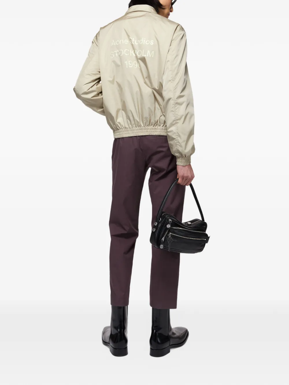Acne Studios Jack met logoprint Beige