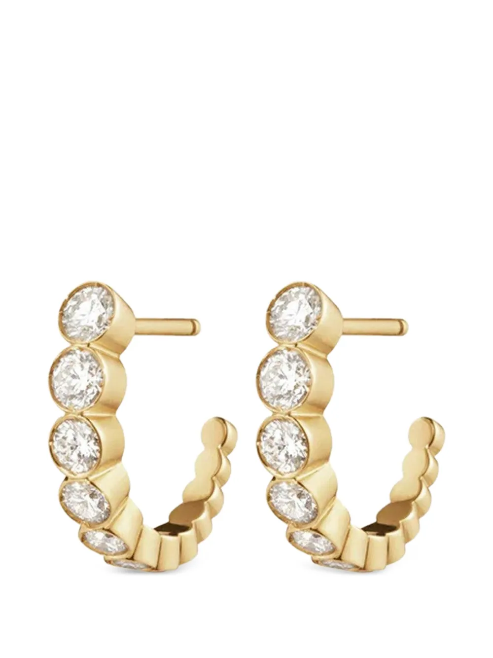 Sophie Bille Brahe 18kt Gelbgoldohrstecker mit Diamanten