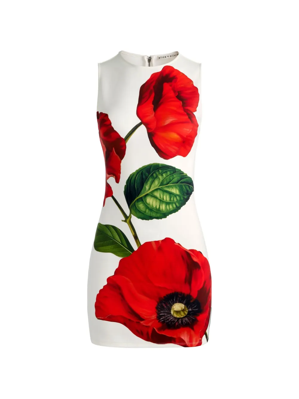 alice + olivia Wynell floral-print dress - Weiß