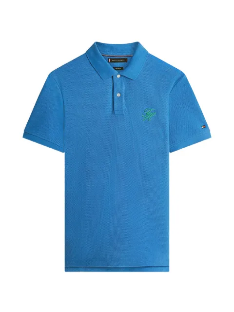Tommy Hilfiger logo-signature cotton polo shirt