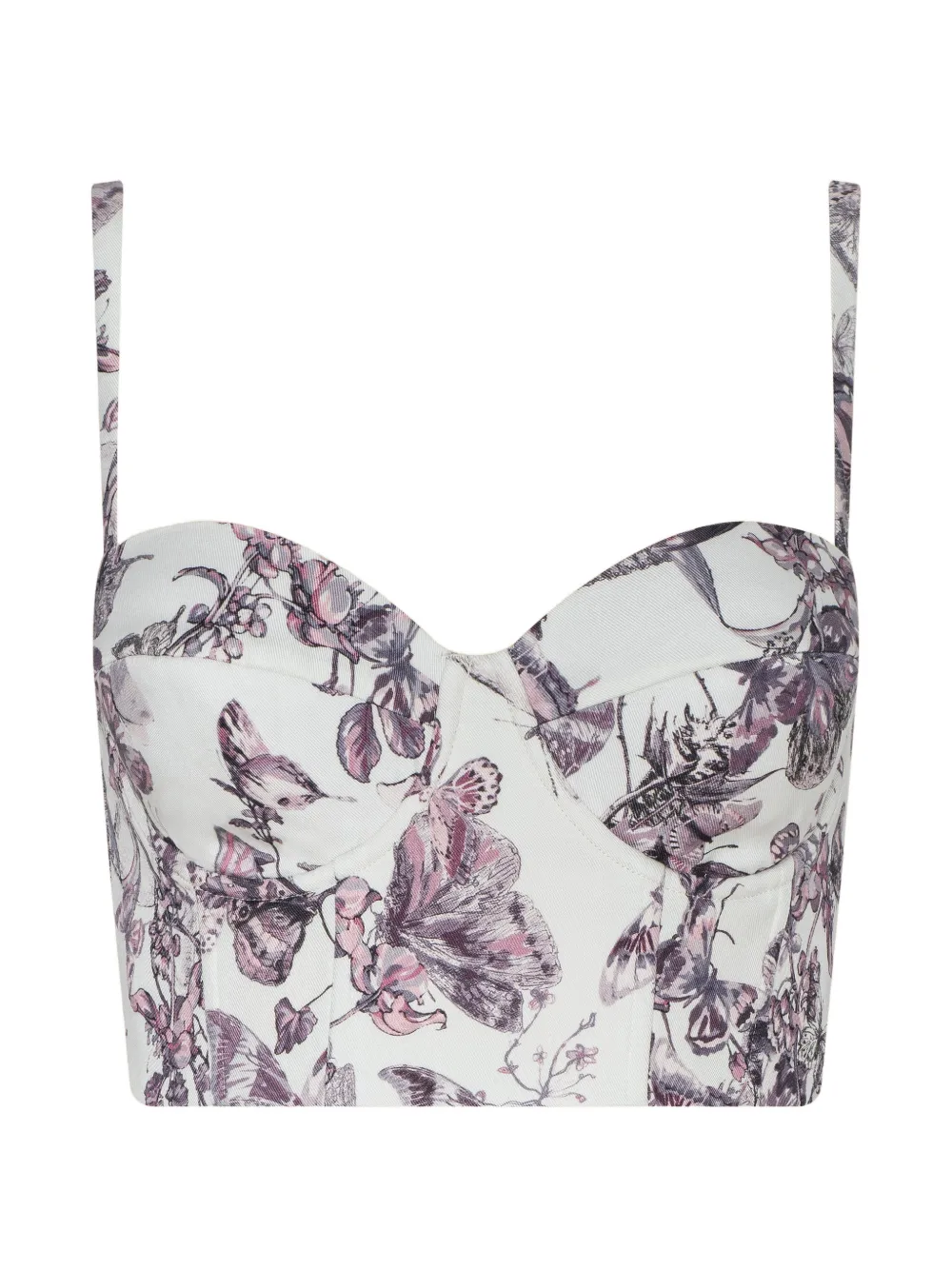 L'Agence Sonya butterfly-print blouse - Bianco