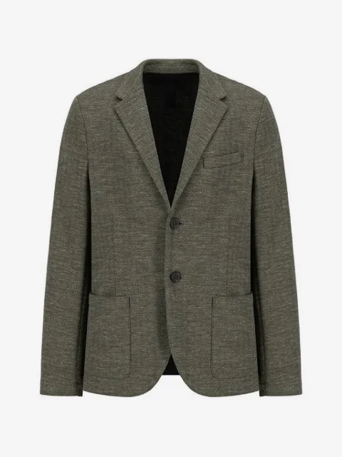 Harris Wharf London Blazer con motivo a spina di pesce