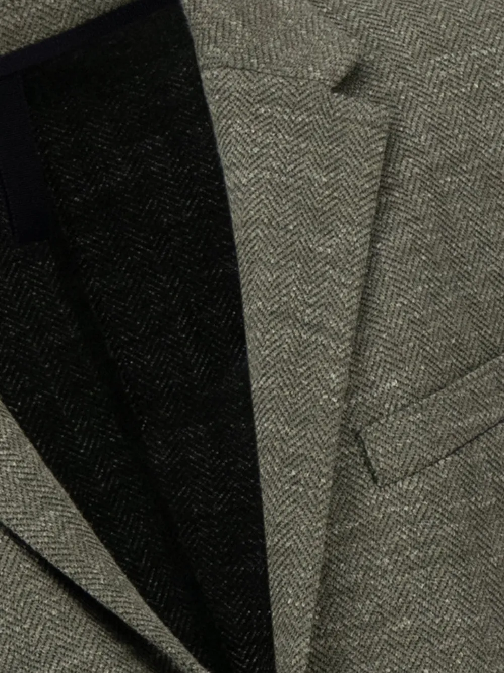Harris Wharf London Gebreide blazer met visgraat-patroon Groen