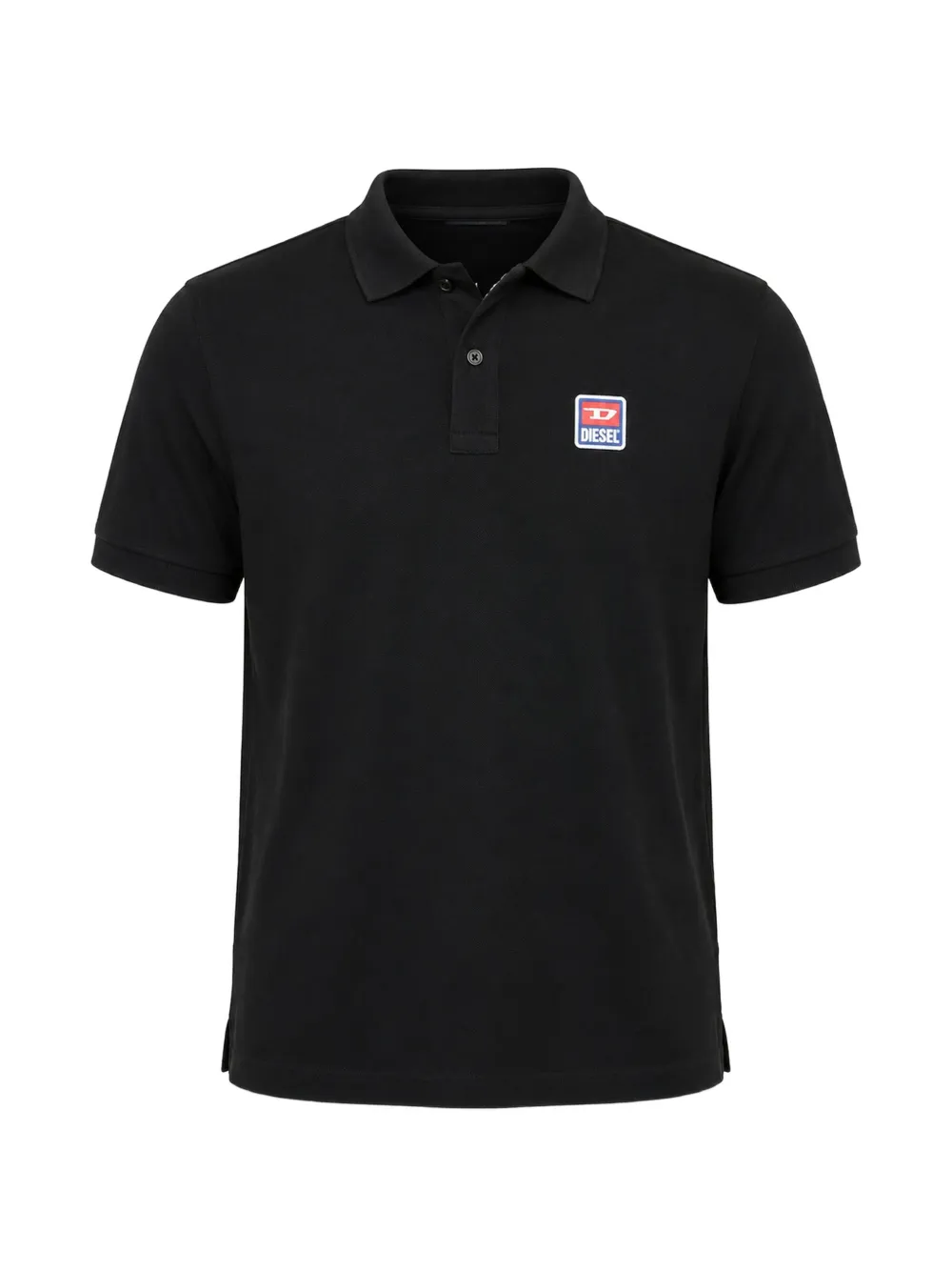 Diesel Smith logo-patch polo shirt - Schwarz