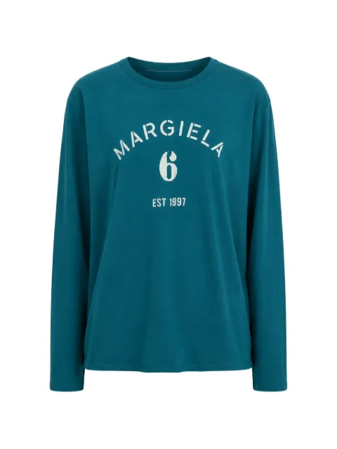 MM6 Maison Margiela logo-print long-sleeve sweatshirt
