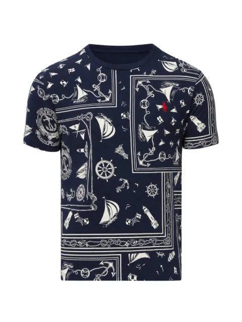 Polo Ralph Lauren T-shirt con design bandana patchwork