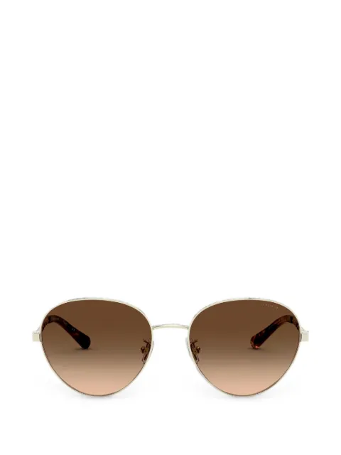 Coach Signature chain-link pilot-frame sunglasses